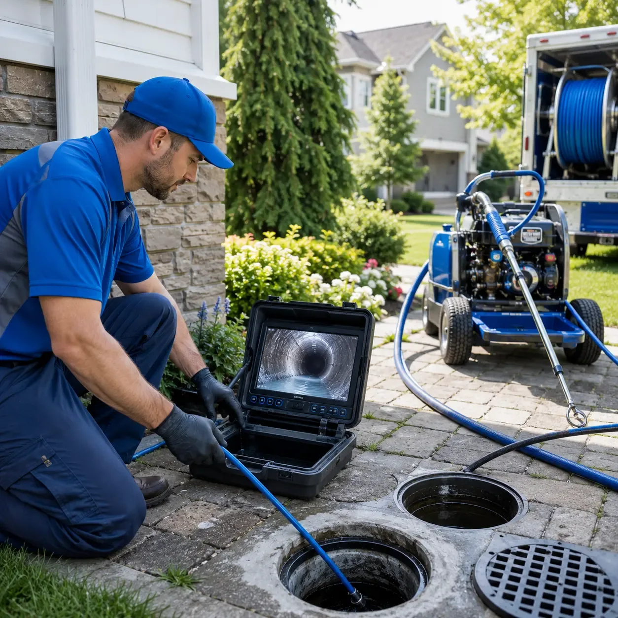 Outdoor drain cleaning professionals serving Blandinsville, IL