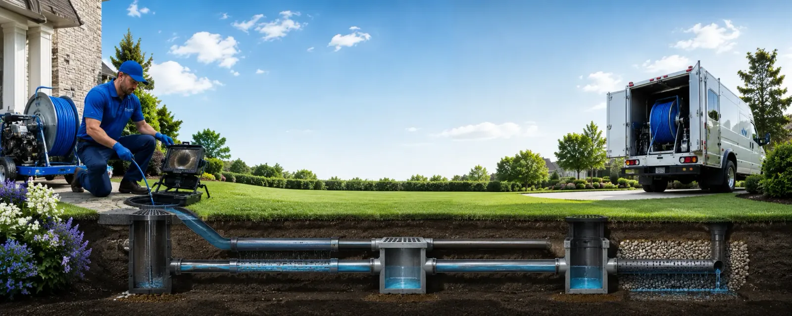 Outdoor drain cleaning information for Blandinsville, IL